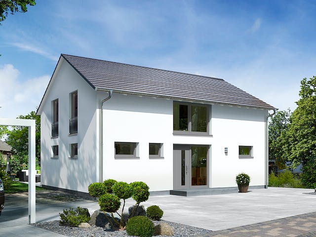Massivhaus Landhaus 142 Modern von Town & Country Haus Deutschland Schlüsselfertig ab 259950€, Außenansicht 2