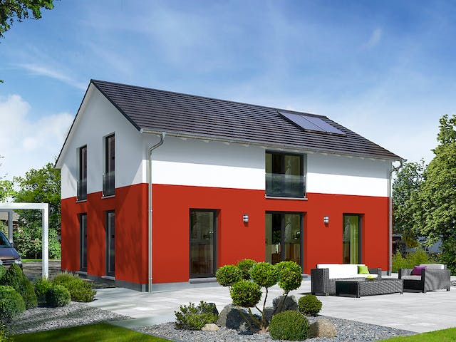 Massivhaus Landhaus 142 Modern von Town & Country Haus Deutschland Schlüsselfertig ab 259950€, Außenansicht 4