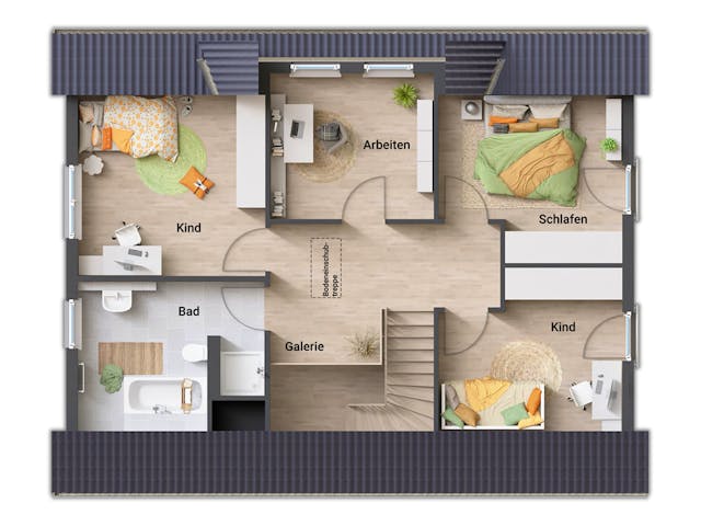 Massivhaus Landhaus 142 von Town & Country Haus Deutschland Schlüsselfertig ab 259950€, Satteldach-Klassiker Grundriss 4