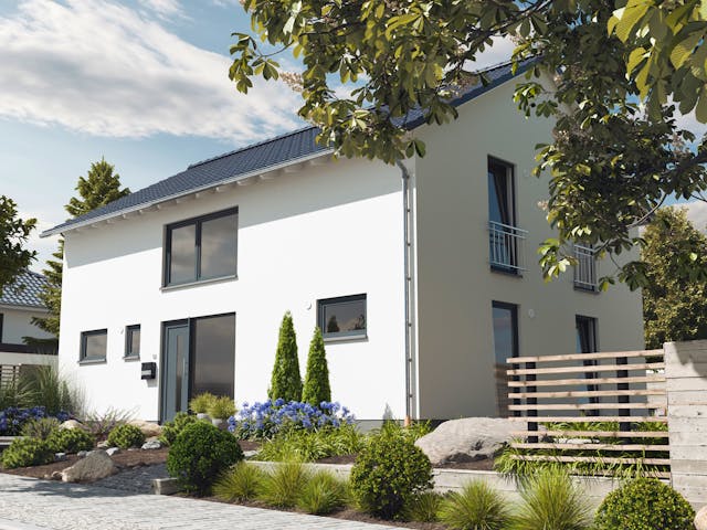 Massivhaus Landhaus 142 Modern von Town & Country Haus Deutschland Schlüsselfertig ab 259950€, Außenansicht 2