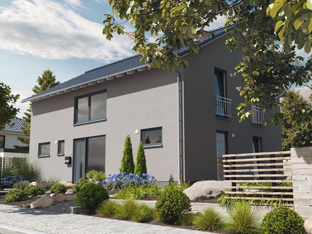 Massivhaus Landhaus 142 Modern von Town & Country Haus Deutschland Schlüsselfertig ab 259950€, Außenansicht 5