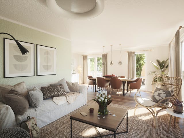Massivhaus Lichthaus 121 von Town & Country Haus Deutschland Schlüsselfertig ab 230390€, Satteldach-Klassiker Innenansicht 1