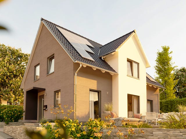 Massivhaus Lichthaus 152 von Town & Country Haus Deutschland Schlüsselfertig ab 278450€, Satteldach-Klassiker Außenansicht 1
