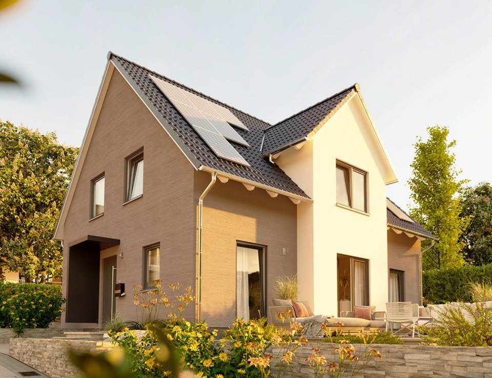 Massivhaus Lichthaus 152 von Town & Country Haus Deutschland Schlüsselfertig ab 265550€, Satteldach-Klassiker Außenansicht 1