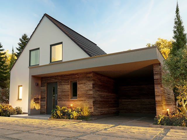 Massivhaus Raumwunder 100 von Town & Country Haus Deutschland Schlüsselfertig ab 198750€, Satteldach-Klassiker Außenansicht 4