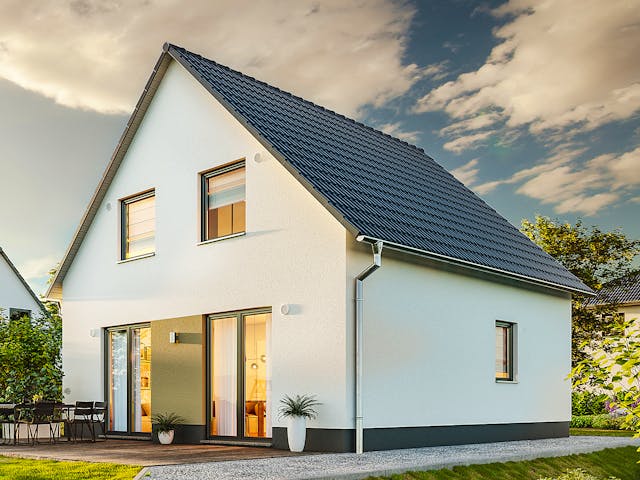 Massivhaus Raumwunder 100 von Town & Country Haus Deutschland Schlüsselfertig ab 198750€, Satteldach-Klassiker Außenansicht 5