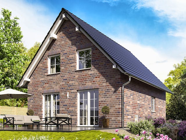 Massivhaus Raumwunder 100 von Town & Country Haus Deutschland Schlüsselfertig ab 198750€, Satteldach-Klassiker Außenansicht 6