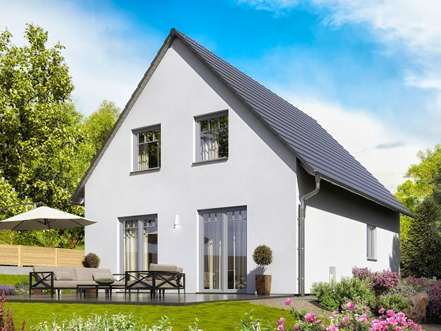 Massivhaus Raumwunder 100 von Town & Country Haus Deutschland Schlüsselfertig ab 198750€, Satteldach-Klassiker Außenansicht 7