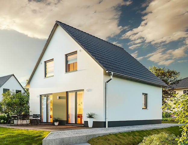 Minihaus schlüsselfertig mit Satteldach Raumwunder 100 von Town & Country Haus