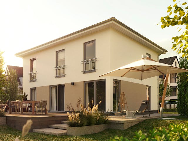 Massivhaus Stadthaus Flair 152 RE von Town & Country Haus Deutschland Schlüsselfertig ab 270050€, Stadtvilla Außenansicht 1
