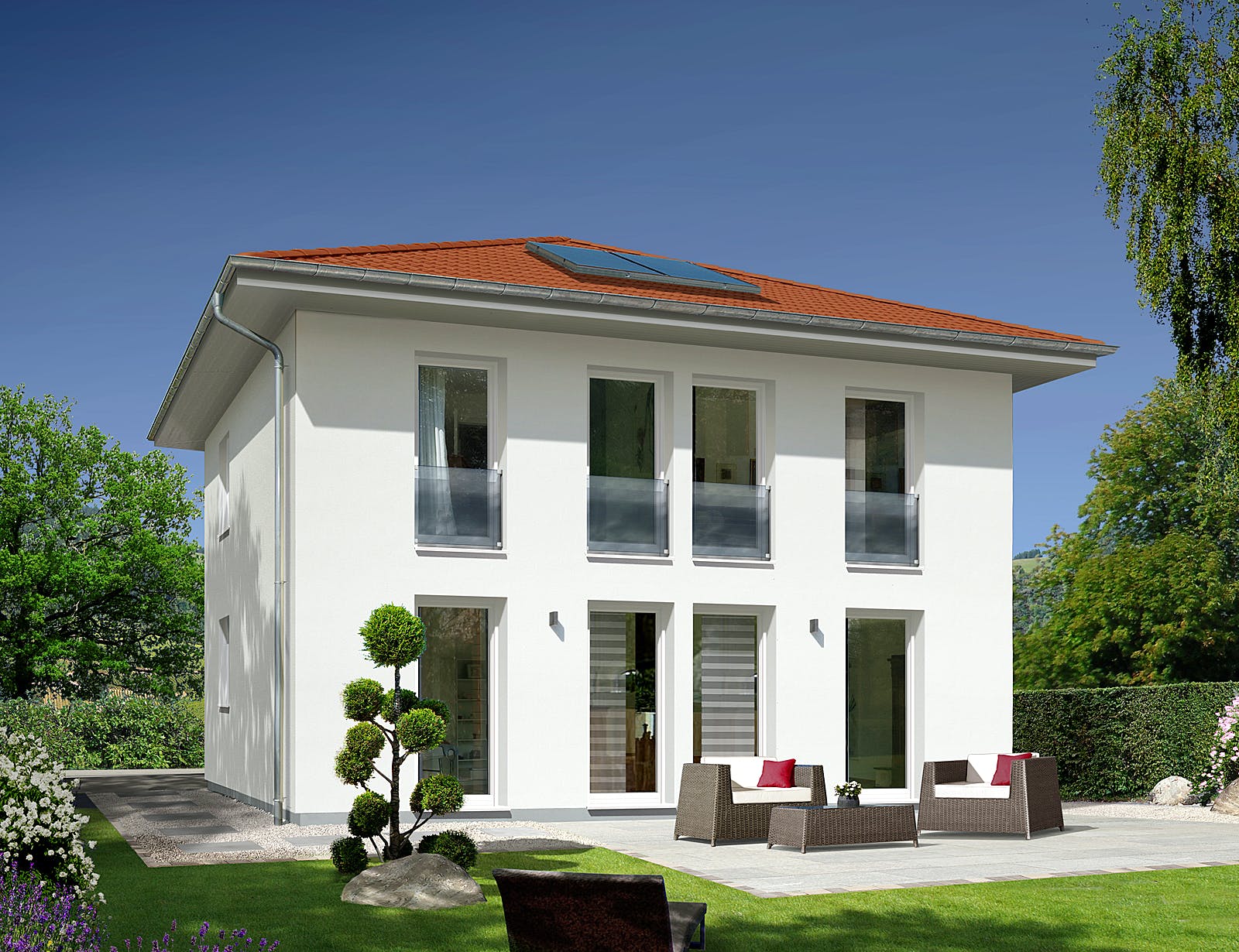 Massivhaus Stadtvilla 145 von Town & Country Haus Deutschland Schlüsselfertig ab 257150€, Stadtvilla Außenansicht 1