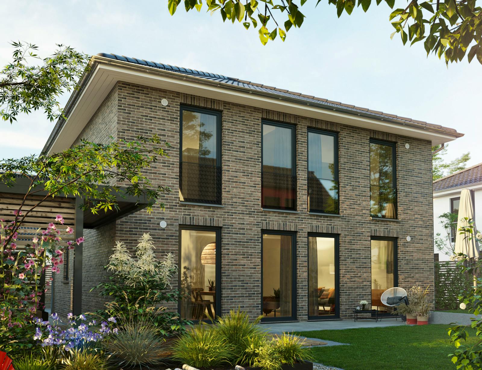 Massivhaus Stadtvilla 145 von Town & Country Haus Deutschland Schlüsselfertig ab 257150€, Stadtvilla Außenansicht 2