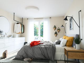 Massivhaus Winkelbungalow 108 von Town & Country Haus Deutschland Schlüsselfertig ab 223150€, Bungalow Innenansicht 2