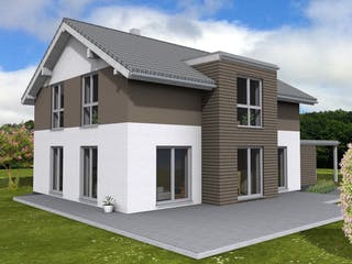Fertighaus Trendline 165 - inkl. Technikanbau von Suckfüll Energiesparhaus Schlüsselfertig ab 350044€, Außenansicht 1