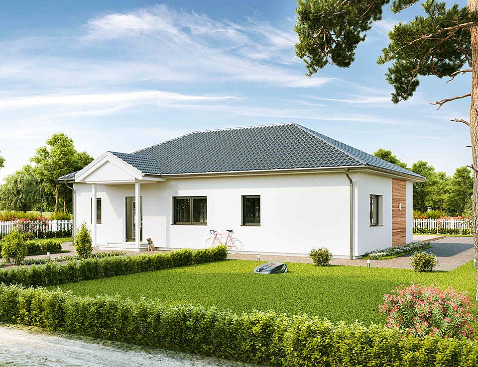 Fertighaus Family Compact von Vario-Haus - Deutschland Schlüsselfertig ab 327960€, Bungalow Außenansicht 1