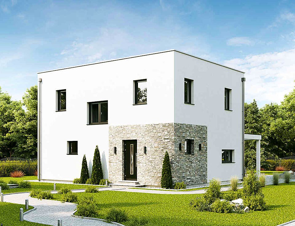 Fertighaus Family Flex von Vario-Haus - Deutschland Schlüsselfertig ab 361890€, Cubushaus Außenansicht 2