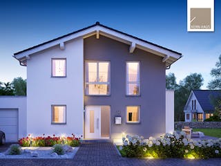Massivhaus Familienhaus Vero von Kern-Haus Schlüsselfertig ab 396900€, Satteldach-Klassiker Außenansicht 1
