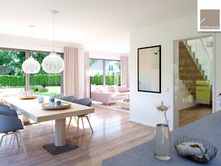 Massivhaus Familienhaus Vero von Kern-Haus Schlüsselfertig ab 396900€, Satteldach-Klassiker Innenansicht 1