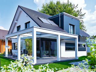 Fertighaus Ausstellungshaus Fellbach generation5.5 300 von WeberHaus Schlüsselfertig ab 499000€, Außenansicht 2