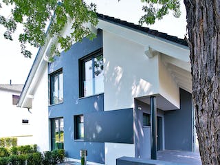 Fertighaus Ausstellungshaus Fellbach generation5.5 300 von WeberHaus Schlüsselfertig ab 499000€, Außenansicht 4