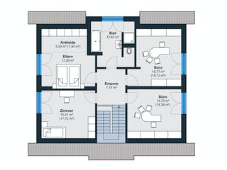 Fertighaus Ausstellungshaus Fellbach generation5.5 300 von WeberHaus Schlüsselfertig ab 499000€, Grundriss 2