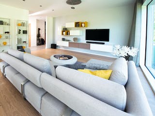 Fertighaus Ausstellungshaus Rheinau-Linx CityLife 700 von WeberHaus Schlüsselfertig ab 456000€, Cubushaus Innenansicht 1