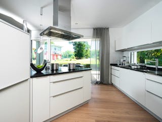 Fertighaus Ausstellungshaus Rheinau-Linx CityLife 700 von WeberHaus Schlüsselfertig ab 410000€, Cubushaus Innenansicht 4