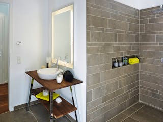 Fertighaus Ausstellungshaus Rheinau-Linx Jubiläumshaus von WeberHaus Schlüsselfertig ab 695000€, Pultdachhaus Innenansicht 9