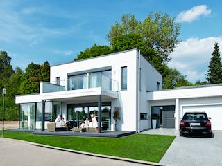 Fertighaus Ausstellungshaus Villingen-Schwenningen von WeberHaus Schlüsselfertig ab 600000€, Cubushaus Außenansicht 1