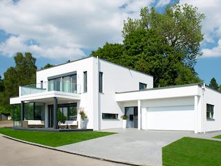 Fertighaus Ausstellungshaus Villingen-Schwenningen von WeberHaus Schlüsselfertig ab 600000€, Cubushaus Außenansicht 2