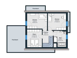 Fertighaus Ausstellungshaus Wenden generation5.5 110 von WeberHaus Schlüsselfertig ab 430000€, Grundriss 2