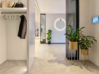 Fertighaus Ausstellungshaus München von WeberHaus, Cubushaus Innenansicht 4