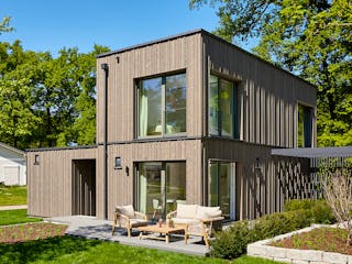 Fertighaus Option 2VG von WeberHaus Schlüsselfertig ab 289500€, Cubushaus Außenansicht 1