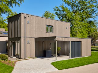 Fertighaus Option 2VG von WeberHaus Schlüsselfertig ab 289500€, Cubushaus Außenansicht 2