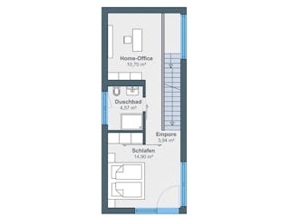 Fertighaus Option 2VG von WeberHaus Schlüsselfertig ab 289500€, Cubushaus Grundriss 2