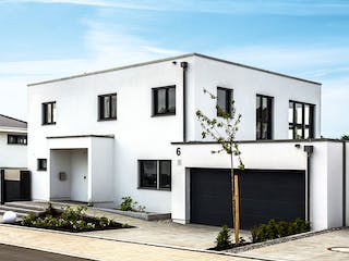 Fertighaus Kundenhaus Balance 400 von WeberHaus Schlüsselfertig ab 653150€, Cubushaus Außenansicht 1