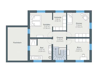 Fertighaus Kundenhaus Croce - generation5.5 Haus 200 von WeberHaus Schlüsselfertig ab 361500€, Grundriss 2