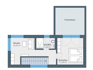 Fertighaus Kundenhaus Schneemann von WeberHaus Schlüsselfertig ab 320000€, Cubushaus Grundriss 2