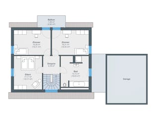 Fertighaus Ausstellungshaus Köln - generation5.5 200 von WeberHaus Schlüsselfertig ab 464000€, Grundriss 2