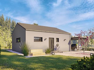 Fertighaus newLife Bungalow von WeberHaus Schlüsselfertig ab 222900€, Bungalow Außenansicht 2