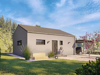 Fertighaus newLife Bungalow von WeberHaus Schlüsselfertig ab 235260€, Bungalow Außenansicht 2