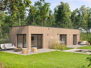 Fertighaus Option Bungalow von WeberHaus Schlüsselfertig ab 189000€, Bungalow Außenansicht 1