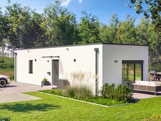 Fertighaus Option Bungalow von WeberHaus Schlüsselfertig ab 189000€, Bungalow Außenansicht 4
