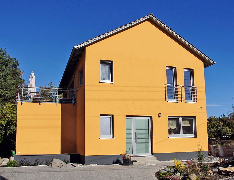 Massivhaus Stadtvilla 326 von WEIOTT-Massiv-Haus, Stadtvilla Außenansicht 1