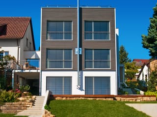 Fertighaus Wiesenhütter - Kundenhaus von Bau-Fritz Schlüsselfertig ab 740000€, Cubushaus Außenansicht 11