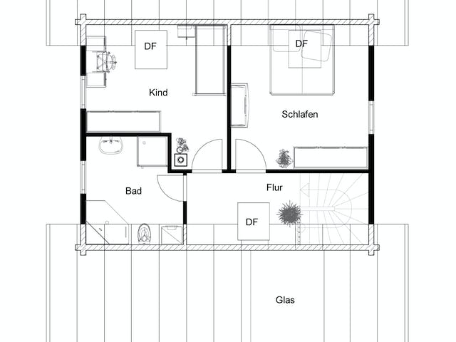 Blockhaus Wolfenbrück von Rems-Murr-Holzhaus Schlüsselfertig ab 393000€, Blockhaus Grundriss 2