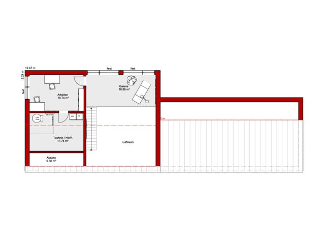 Fertighaus EDITION E 203 von Wolf-Haus Schlüsselfertig ab 502727€, Pultdachhaus Grundriss 2