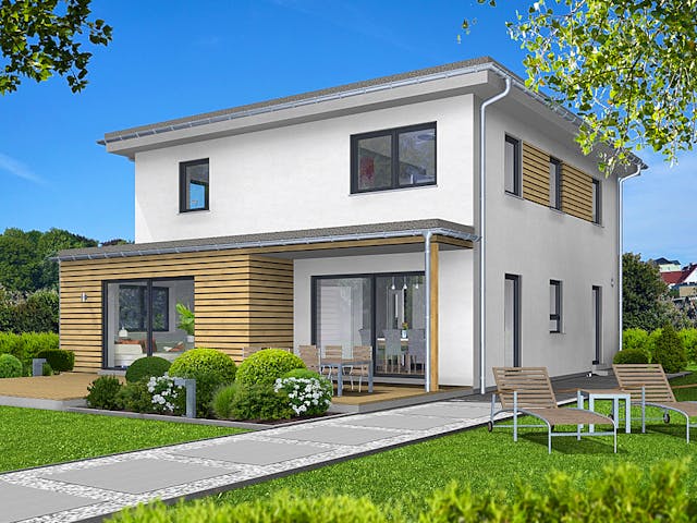 Fertighaus EDITION S 150 von WOLF-HAUS Schlüsselfertig ab 465336€, Stadtvilla Außenansicht 1