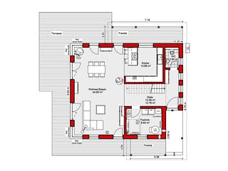 Fertighaus EDITION S 156 von WOLF-HAUS Schlüsselfertig ab 463574€, Stadtvilla Grundriss 1