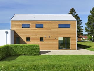 Fertighaus Wriedt von Bau-Fritz Schlüsselfertig ab 540000€, Satteldach-Klassiker Außenansicht 2